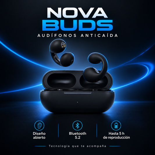 Nova Buds© Audífonos inalámbricos anticaída