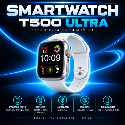 Smartwatch T500 Ultra – Tecnología en tu muñeca