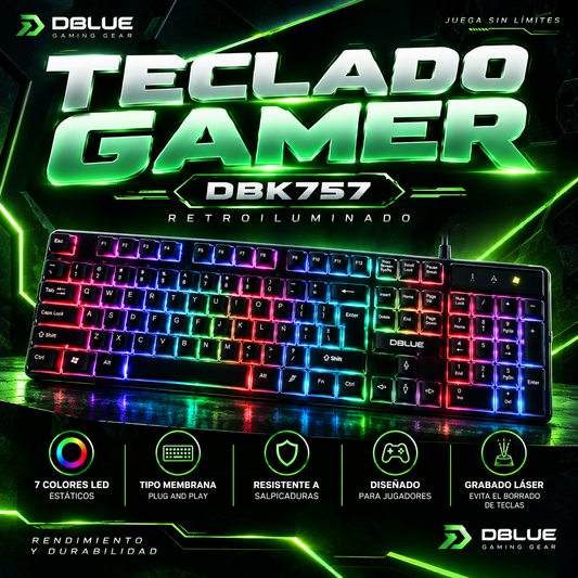 Teclado Gamer Dblue K57 con LED